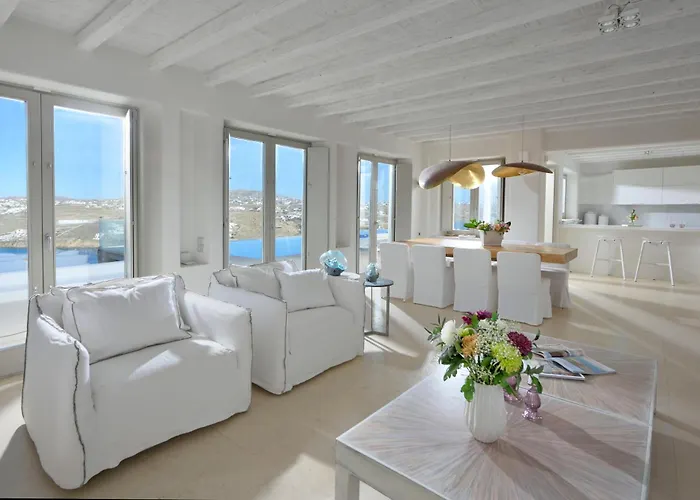 Divine - 10 Bedrooms In Ornos, Tennis Court 빌라