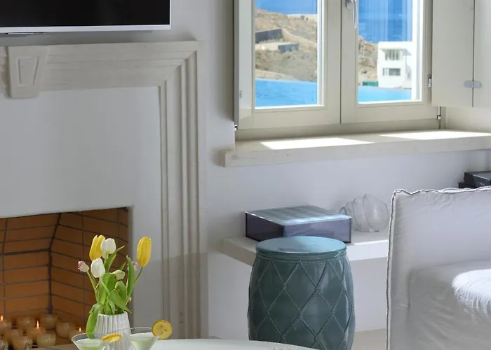 Divine - 10 Bedrooms In Ornos, Tennis Court * 오르노스