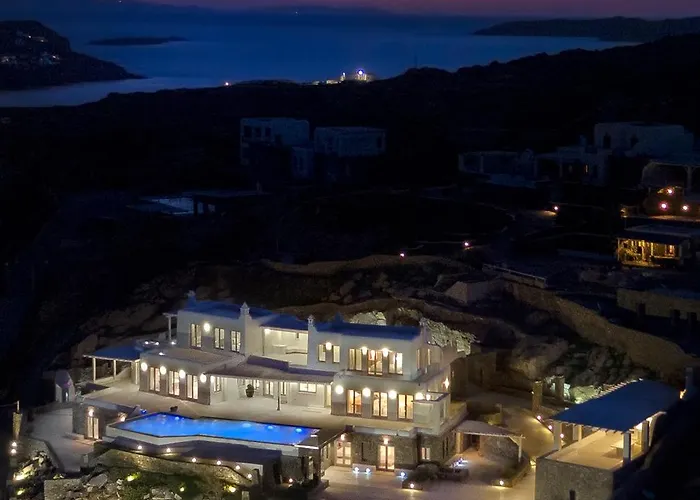 Βίλα Divine - 10 Bedrooms In Ornos, Tennis Court *