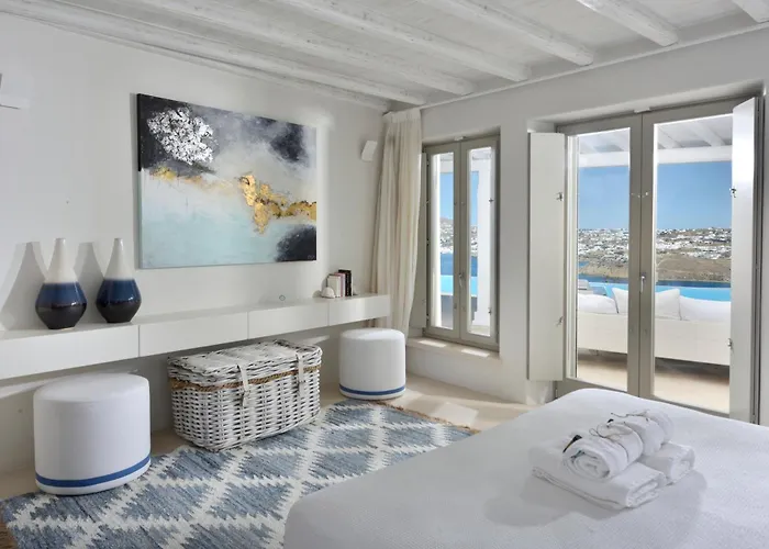 Divine - 10 Bedrooms In Ornos, Tennis Court Ορνός