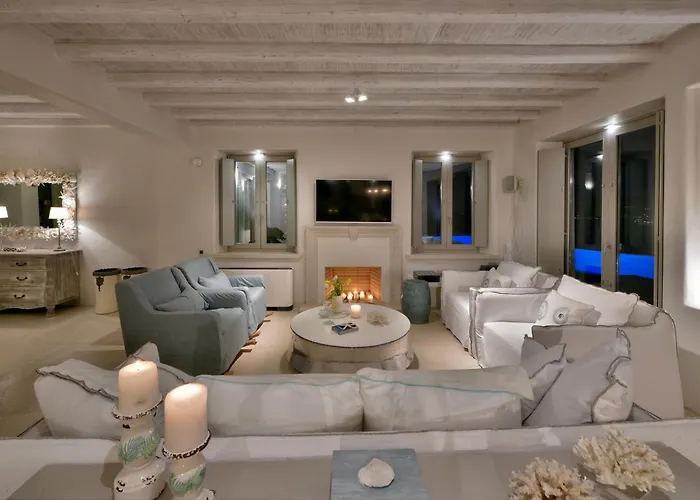 Divine - 10 Bedrooms In Ornos, Tennis Court Ορνός