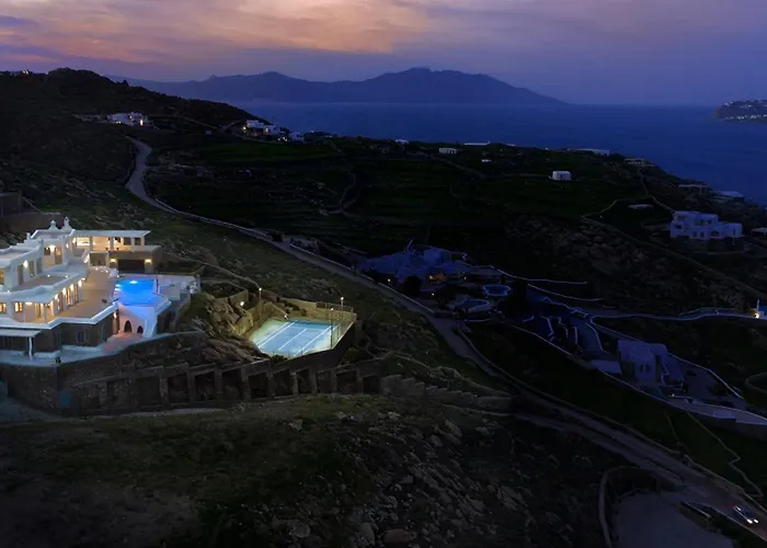 Divine - 10 Bedrooms In Ornos, Tennis Court Villa