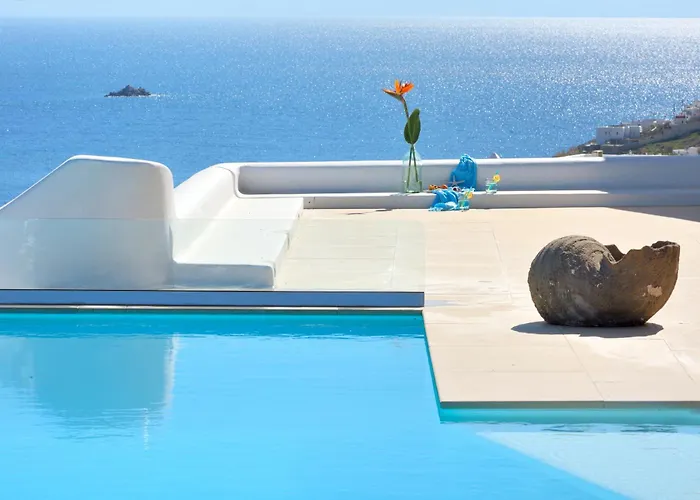 Βίλα Divine - 10 Bedrooms In Ornos, Tennis Court Ορνός