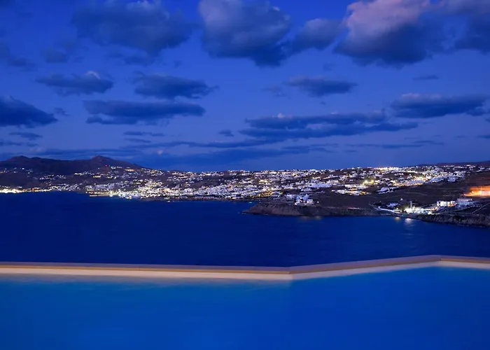 Βίλα Divine - 10 Bedrooms In Ornos, Tennis Court Ορνός