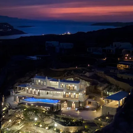 ヴィラ Divine - 10 Bedrooms In Ornos, Tennis Court *