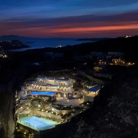 ヴィラ Divine - 10 Bedrooms In Ornos, Tennis Court