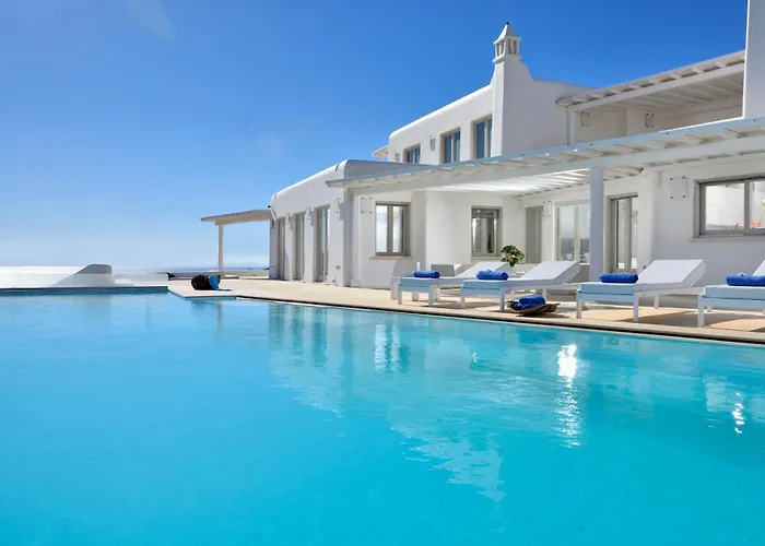 וילה Divine - 10 Bedrooms In Ornos, Tennis Court *