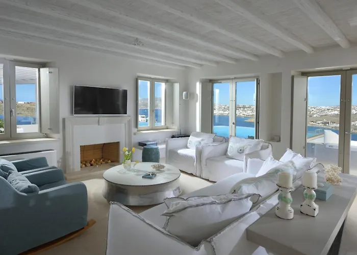 Divine - 10 Bedrooms In Ornos, Tennis Court וילה *