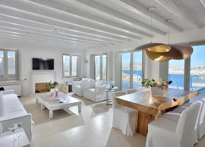 Divine - 10 Bedrooms In Ornos, Tennis Court Villa